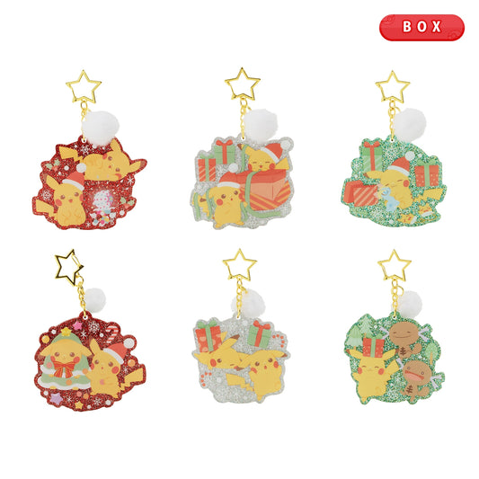 Pokemon Center 2026 Christmas Holiday Pikachu Ornament Collection Complete BOX