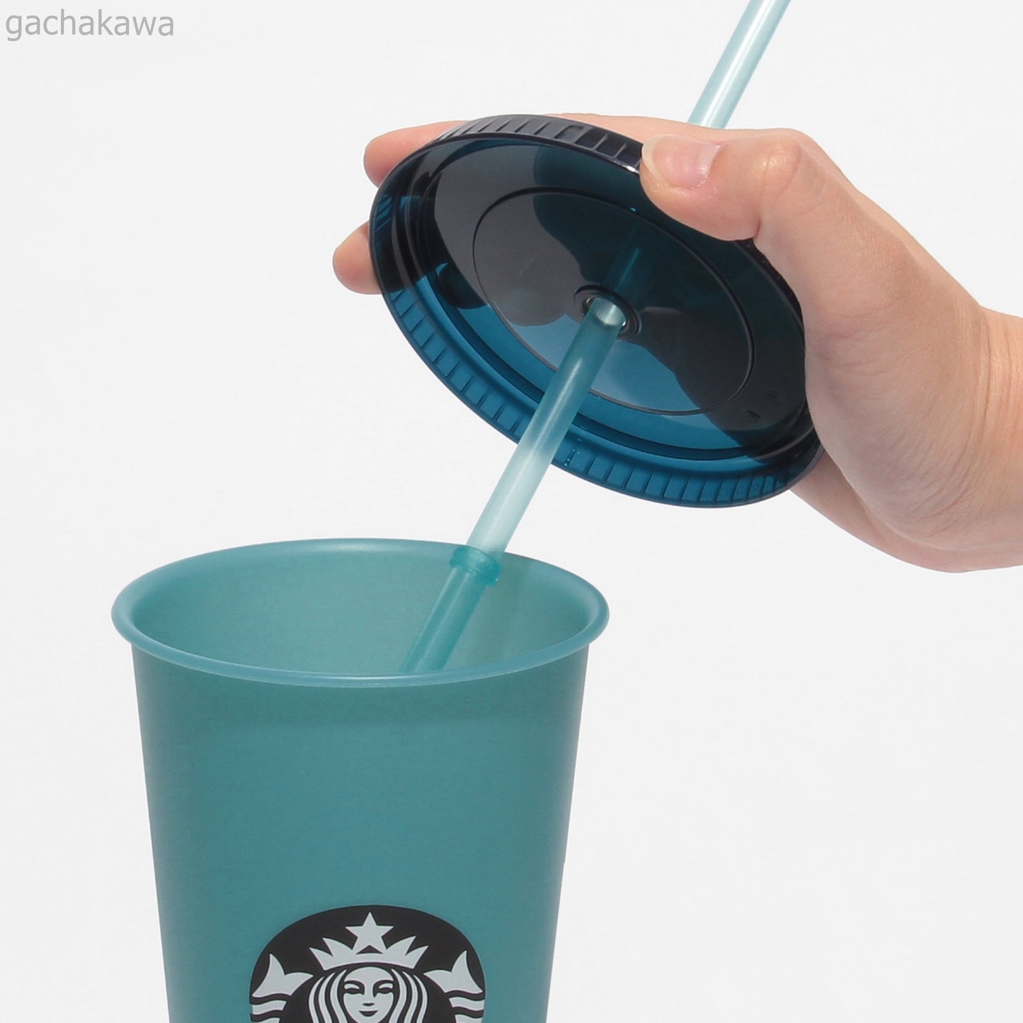 Starbucks Japan Summer 2025 Color Changing Reusable Cold Cup Tumbler Dual Blue