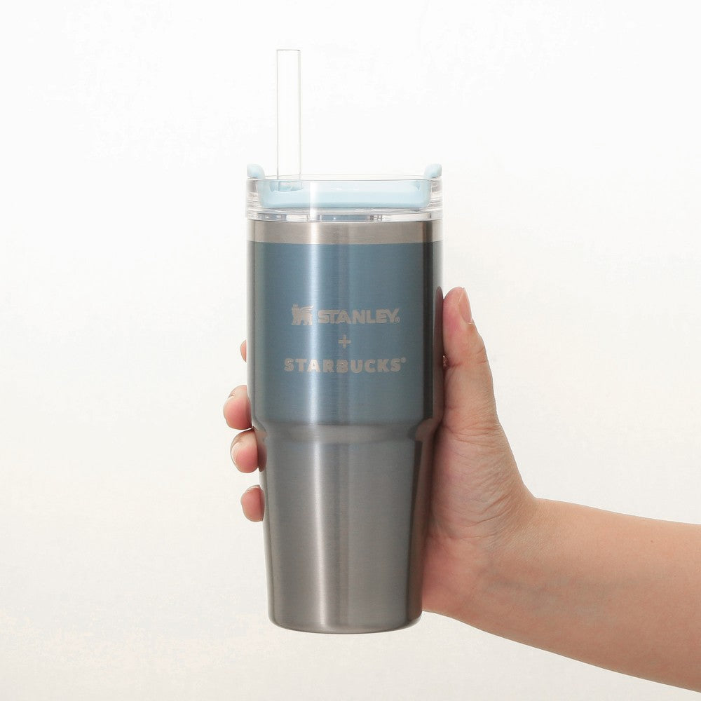 Starbucks Japan Summer 2026 STANLEY 3 Way Stainless Steel Tumbler Ice Blue Gradient 414ml