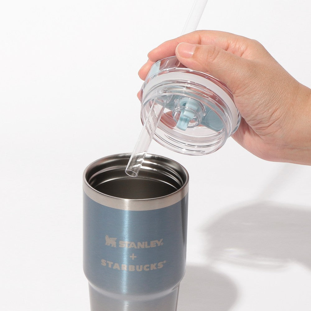 Starbucks Japan Summer 2026 STANLEY 3 Way Stainless Steel Tumbler Ice Blue Gradient 414ml