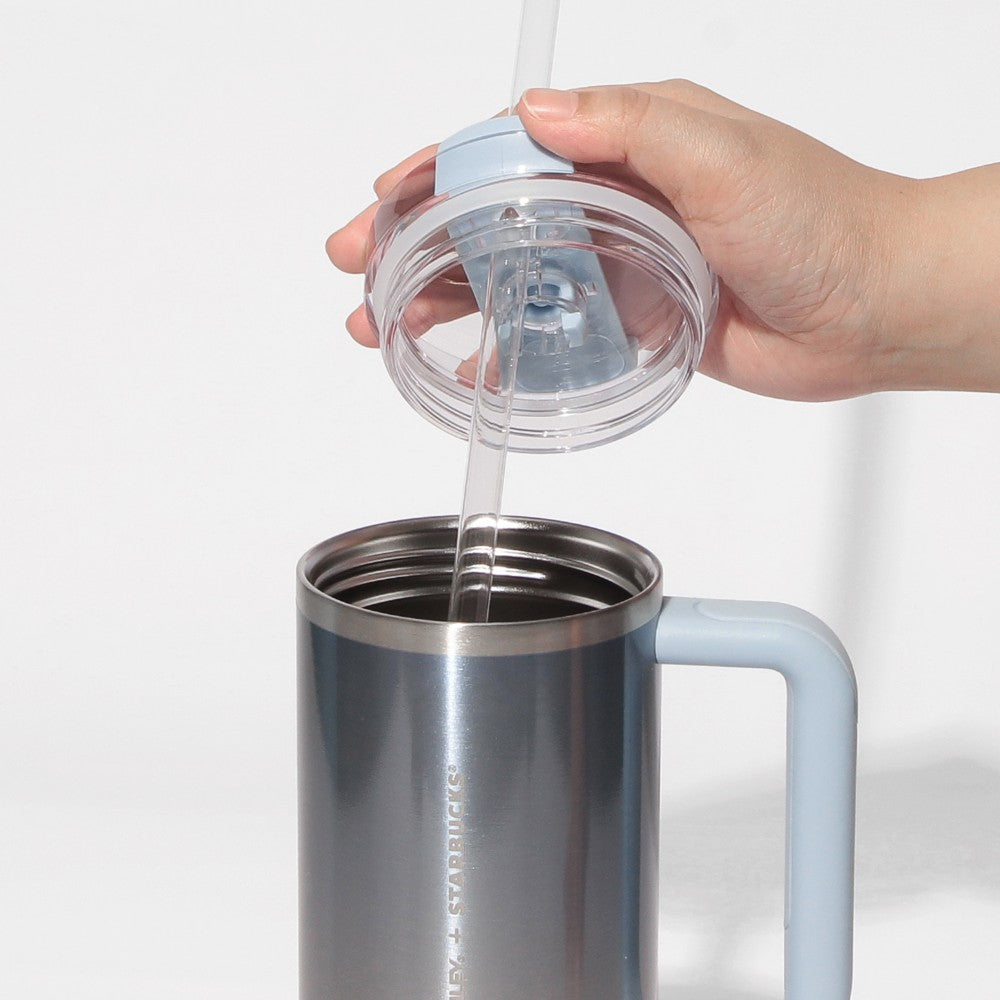 Starbucks Japan Summer 2026 STANLEY 3 Way Stainless Steel Tumbler Ice Blue Gradient 887ml