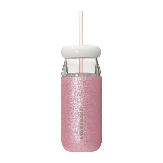 Starbucks Japan Summer 2026 Stainless Steel Cold Cup Tumbler Glitter Ice Pink 503ml