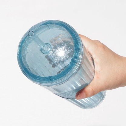 Starbucks Japan Summer 2026 Cold Cup Tumbler Glitter Blue 710ml