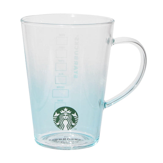 Starbucks Japan Summer 2026 Heat Resistant Glass Mug Blue Gradient 384ml