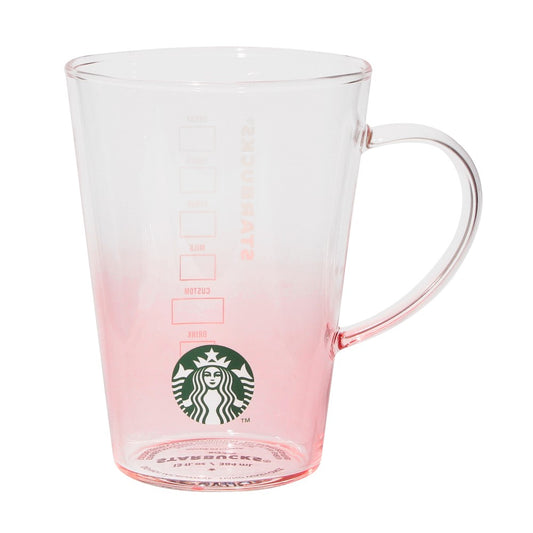 Starbucks Japan Summer 2026 Heat Resistant Glass Mug Pink Gradient 384ml