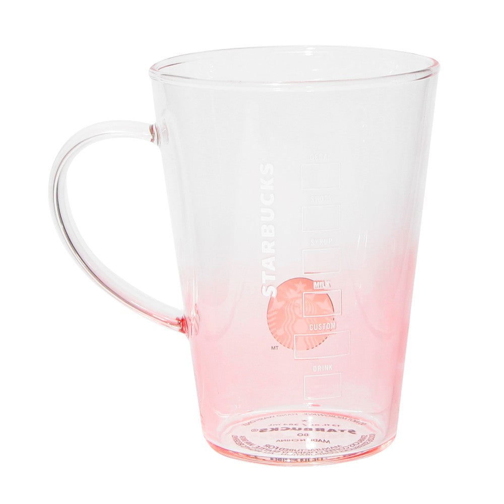 Starbucks Japan Summer 2026 Heat Resistant Glass Mug Pink Gradient 384ml