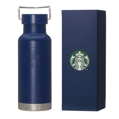 Starbucks Japan Summer 2026 Handle Lid Stainless Steel Bottle Navy 473ml