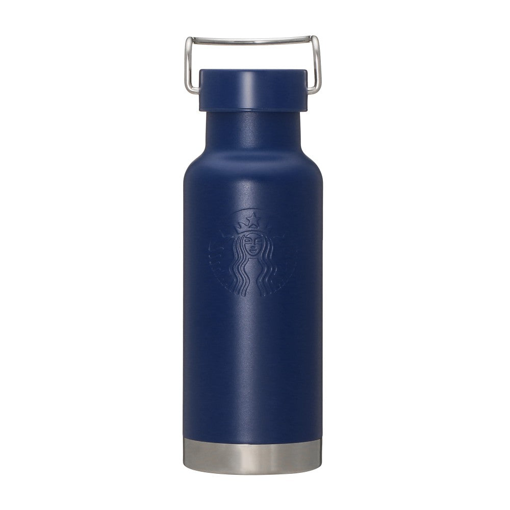Starbucks Japan Summer 2026 Handle Lid Stainless Steel Bottle Navy 473ml