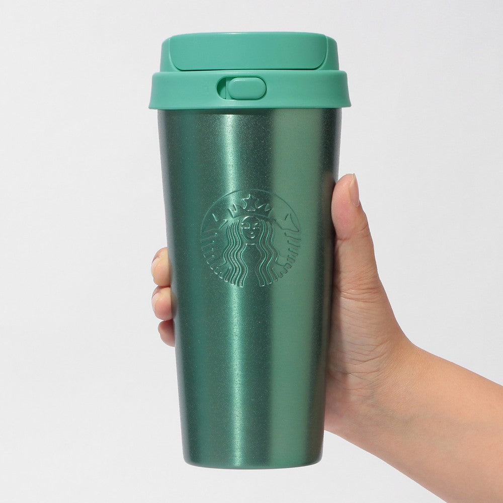 Starbucks Japan Summer 2026 Stainless Steel TOGO Bottle Glitter Green 473ml