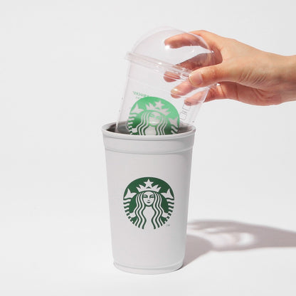Starbucks Japan 2Way Stainless Steel Cup/Holder Matte White (591ml)