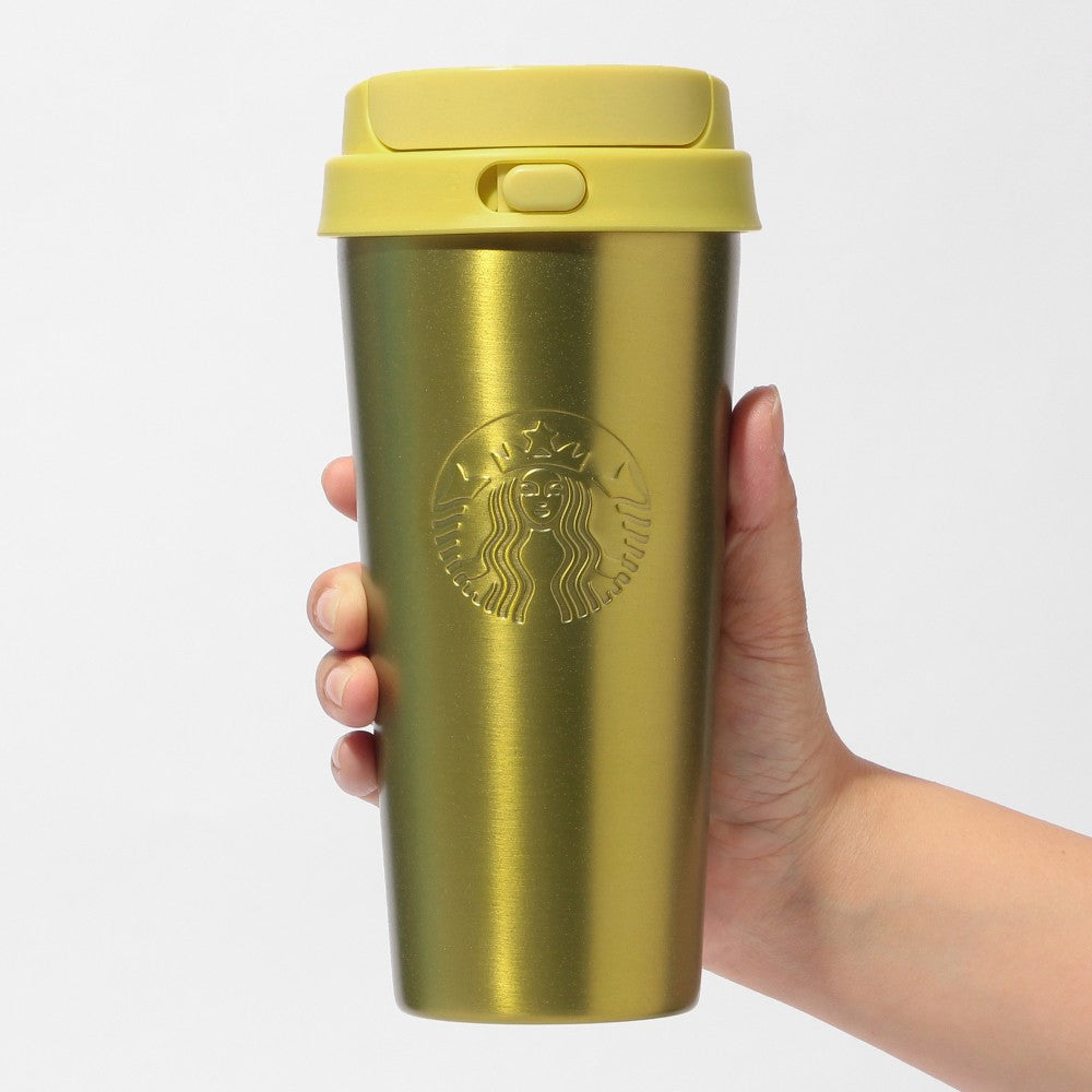 Starbucks Japan Summer 2026 Stainless Steel TOGO Bottle Glitter Yellow 473ml
