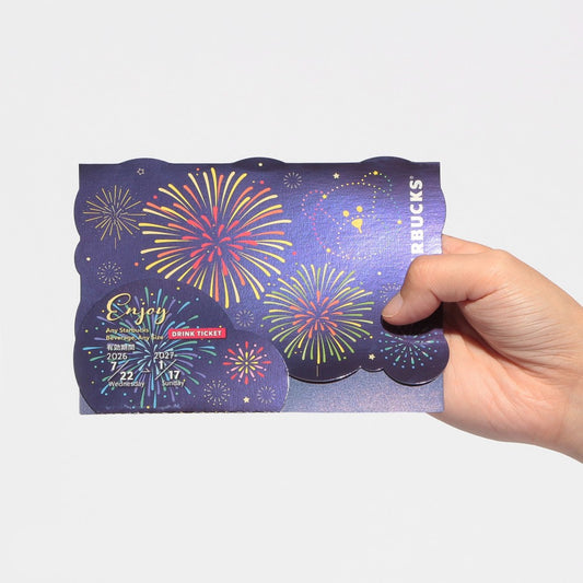 Starbucks JAPAN Summer 2026 Beverage Card Fireworks