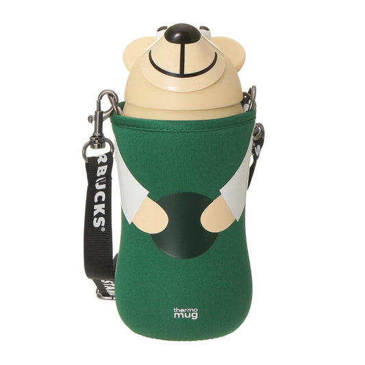 Starbucks JAPAN 2026 Stainless Steel Straw Tumbler with Strap (Bear) 380ml