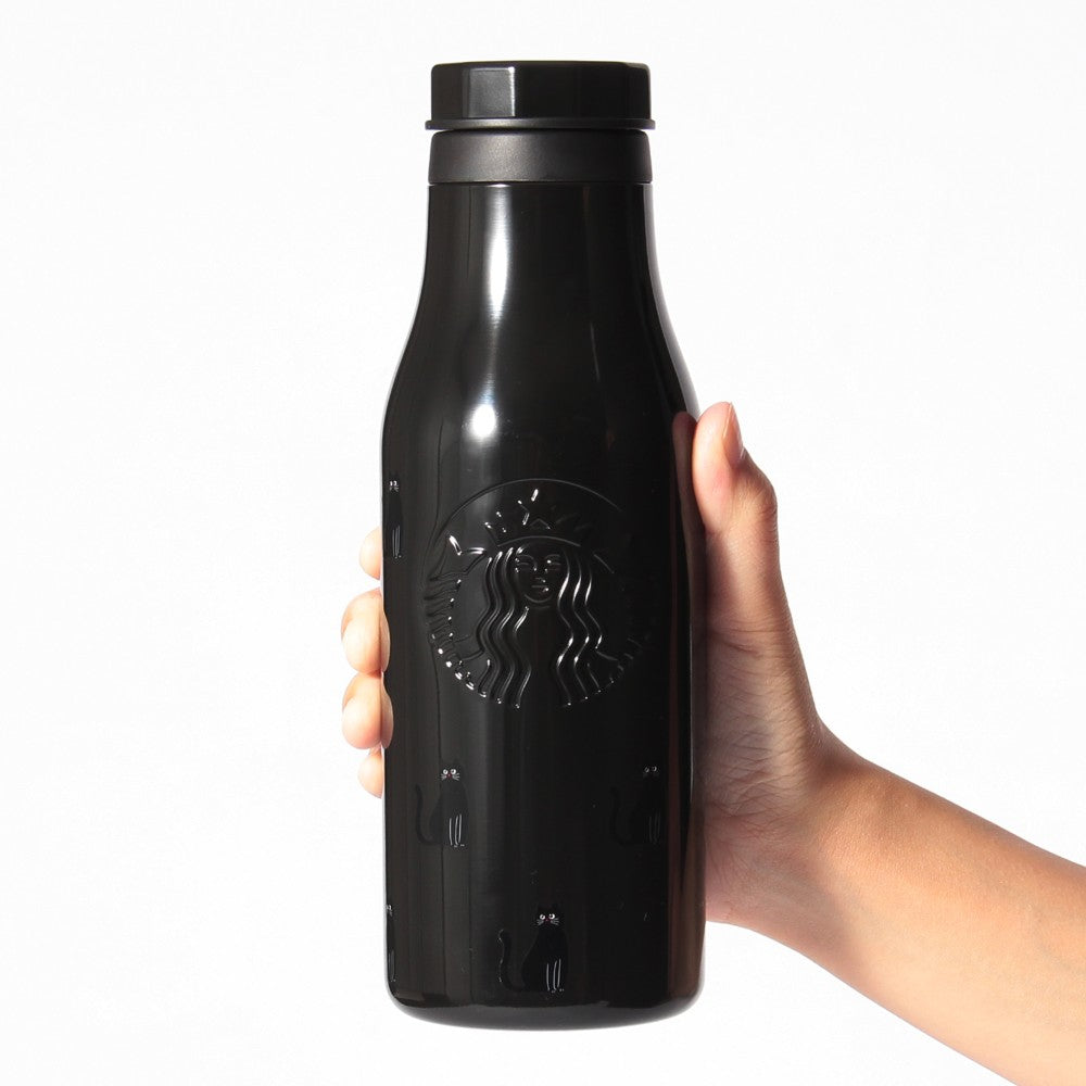 Starbucks Japan Halloween 2026 Stainless Steel Logo Bottle Cat Glow in the Dark 473ml