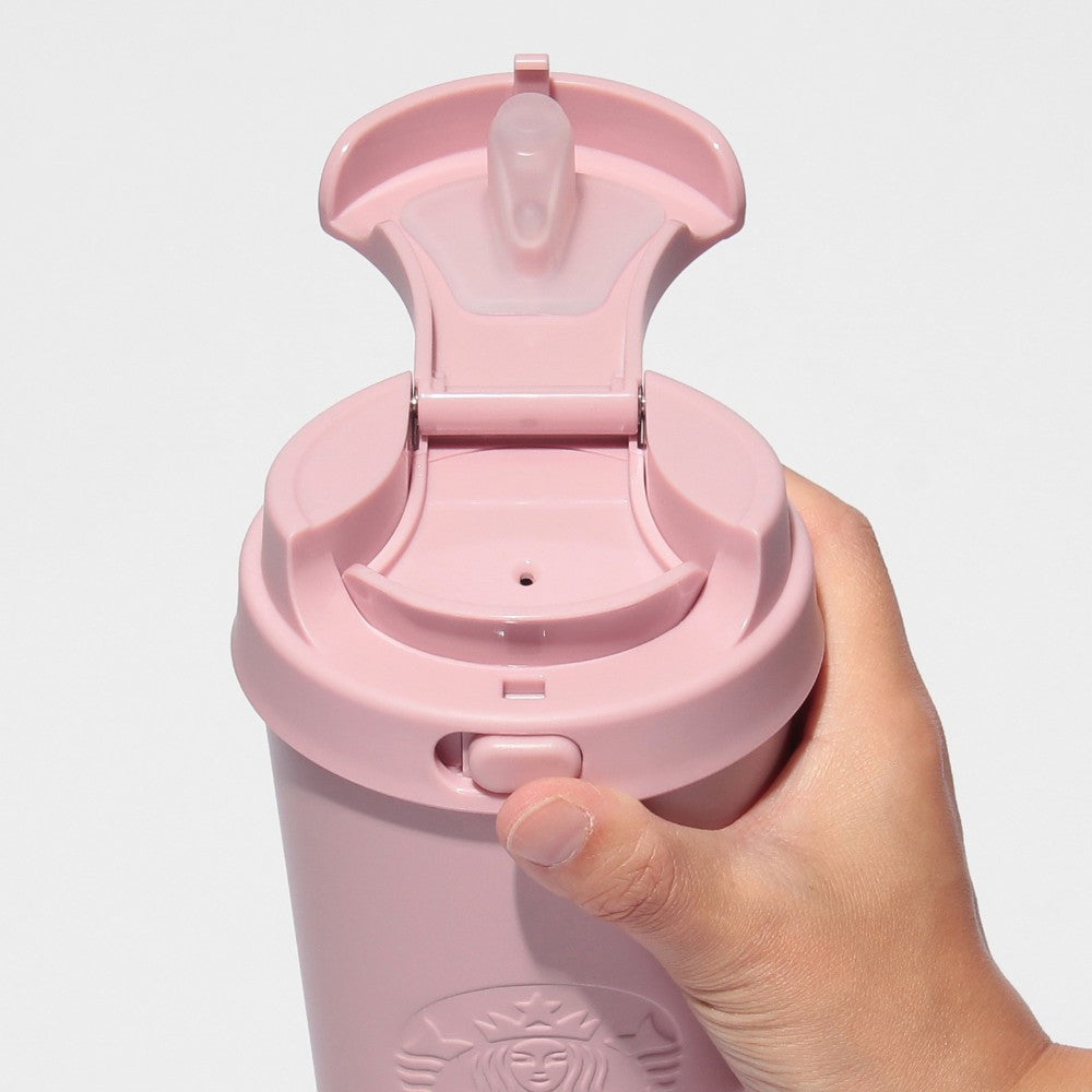 Starbucks Japan Halloween 2026 Stainless Steel TOGO Bottle Cat Light Pink 473ml
