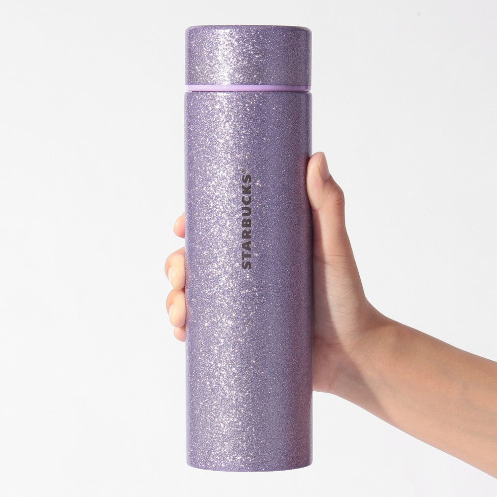 Starbucks Japan Halloween 2026 Stainless Steel Bottle Glitter Light Purple 444ml