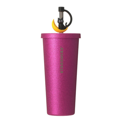 Starbucks Japan Halloween 2026 Stainless Steel Cold Cup Tumbler Glitter Pink 591ml