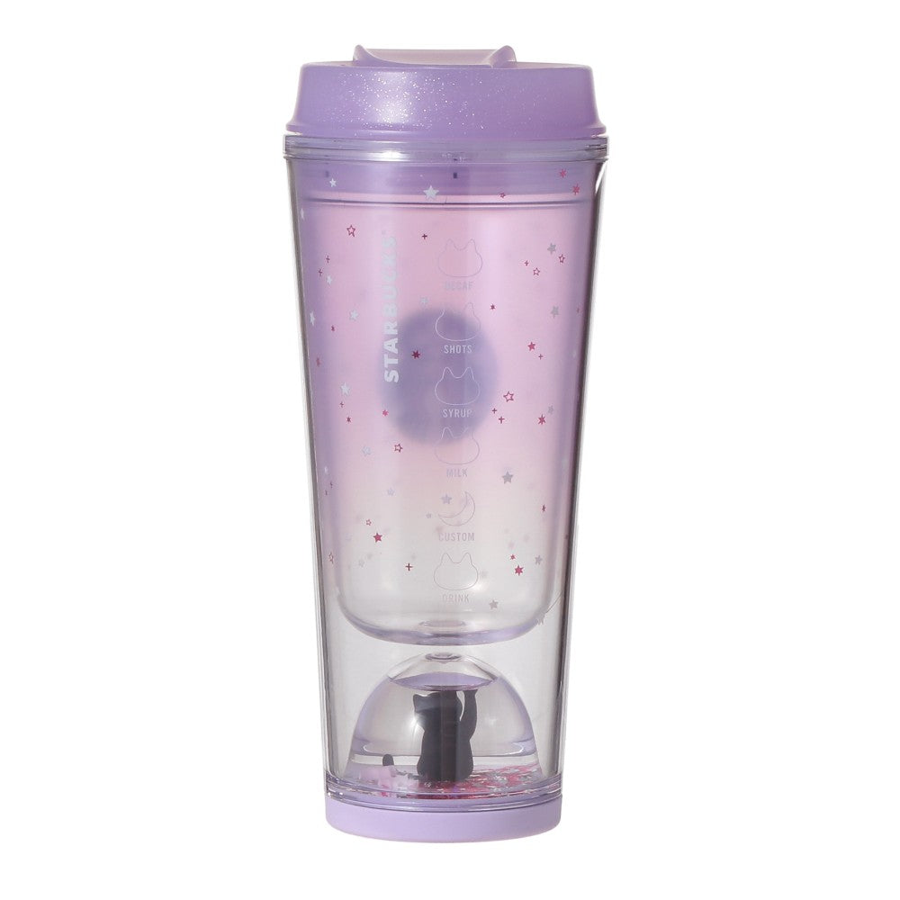 Starbucks Japan Halloween 2026 Glow in the Dark Cat Snow Globe Tumbler (355ml)