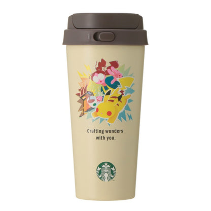 PSL Starbucks Japan Pokémon + STARBUCKS Stainless Steel To-Go Bottle Pikachu 473ml