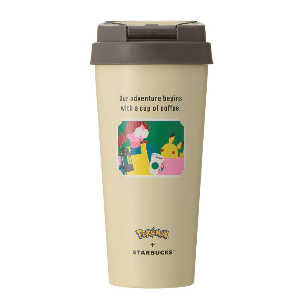 PSL Starbucks Japan Pokémon + STARBUCKS Stainless Steel To-Go Bottle Pikachu 473ml