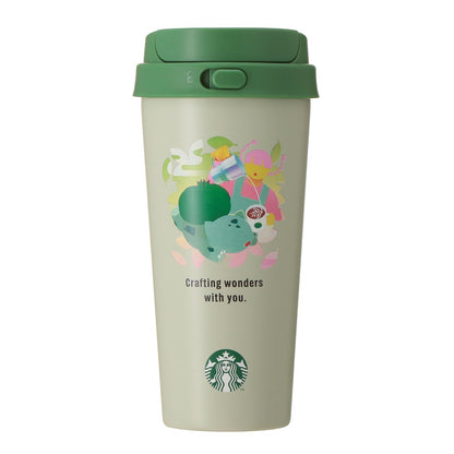 PSL Starbucks Japan Pokémon + STARBUCKS Stainless Steel To-Go Bottle (Bulbasaur) 473ml