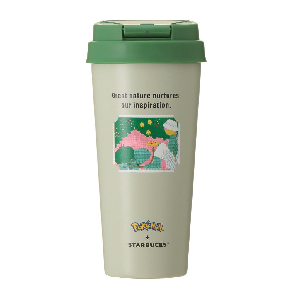 PSL Starbucks Japan Pokémon + STARBUCKS Stainless Steel To-Go Bottle (Bulbasaur) 473ml