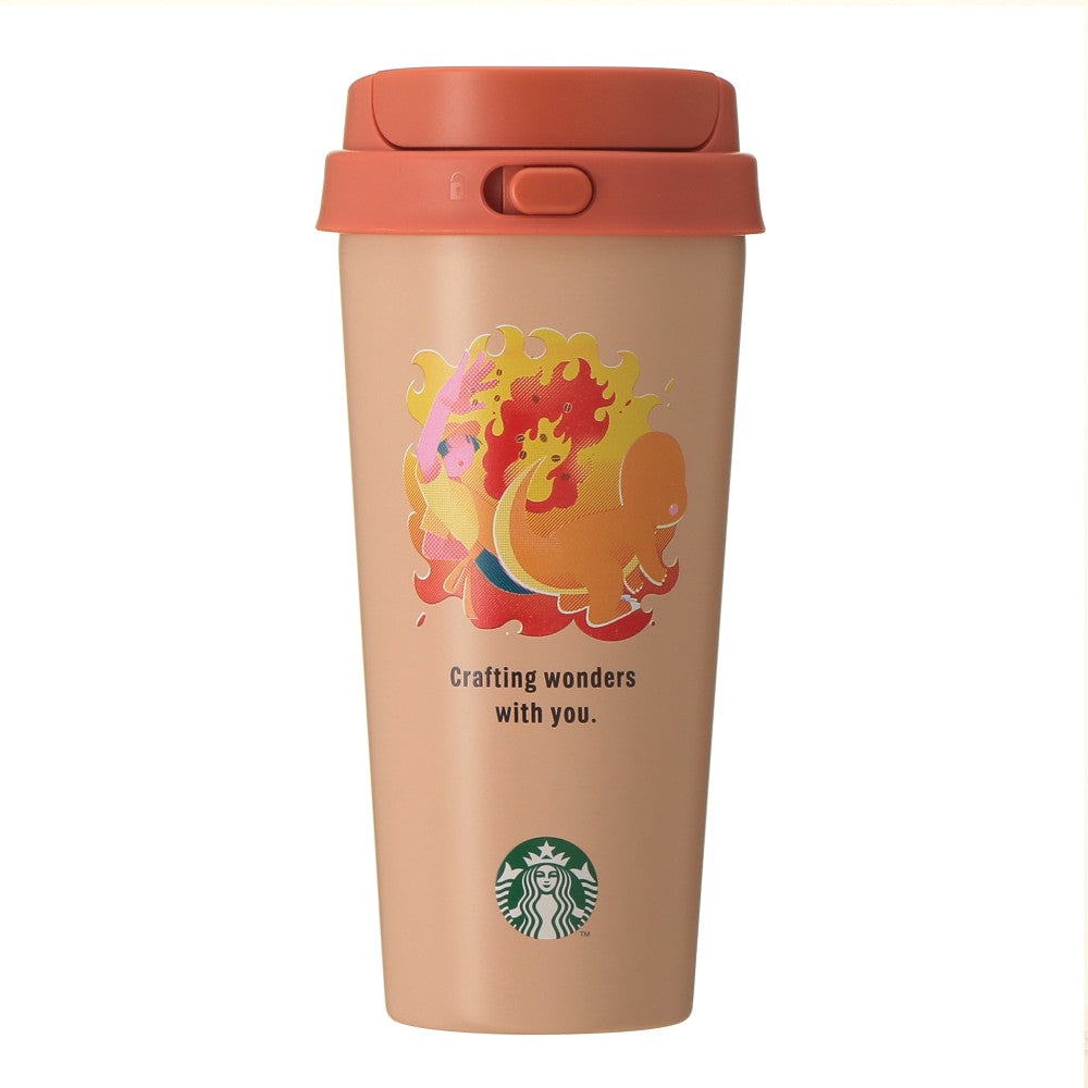 PSL Starbucks Japan Pokémon + STARBUCKS Stainless Steel To-Go Bottle (Charmander) 473ml