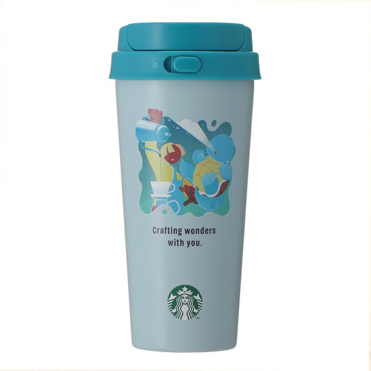 PSL Starbucks Japan Pokémon + STARBUCKS Stainless Steel To-Go Bottle (Squirtle) 473ml