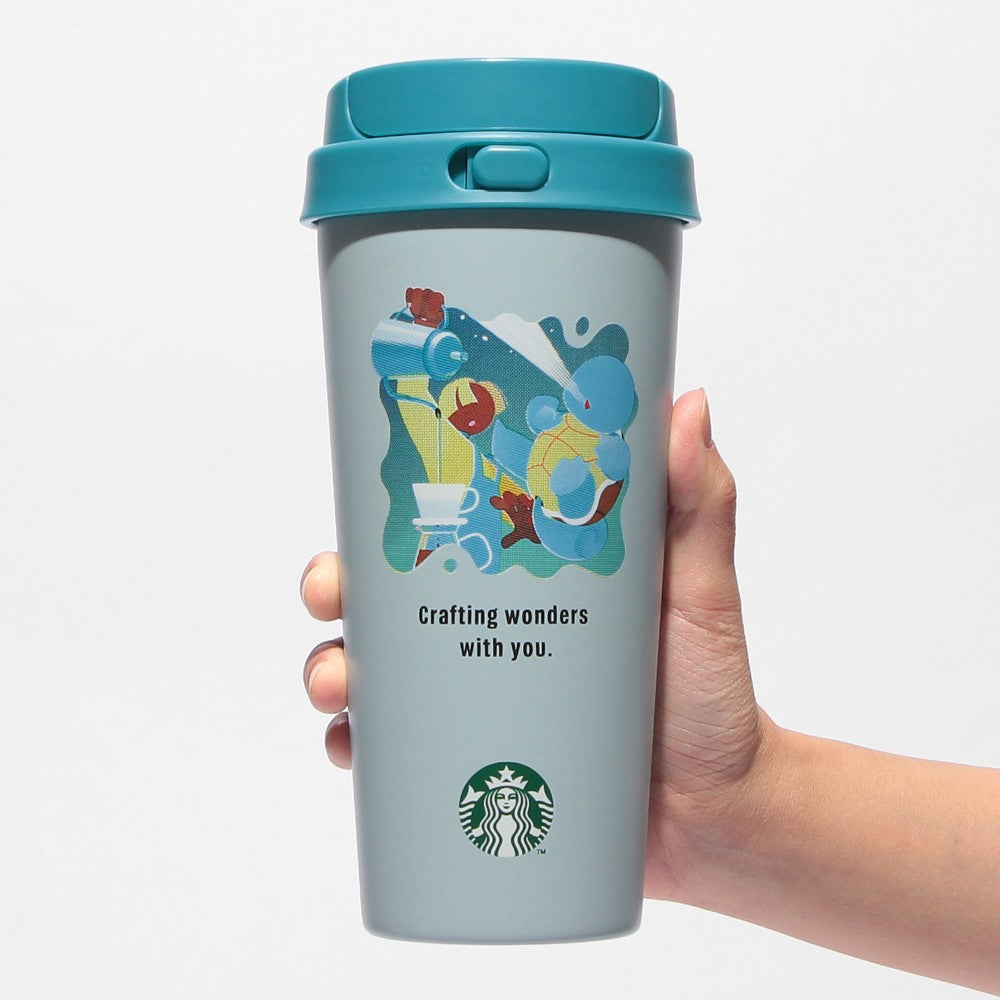 PSL Starbucks Japan Pokémon + STARBUCKS Stainless Steel To-Go Bottle (Squirtle) 473ml