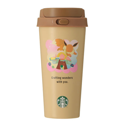 PSL Starbucks Japan Pokémon + STARBUCKS Stainless Steel To-Go Bottle Eevee 473ml