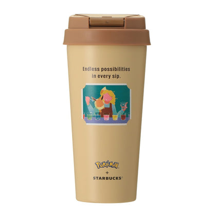 PSL Starbucks Japan Pokémon + STARBUCKS Stainless Steel To-Go Bottle Eevee 473ml