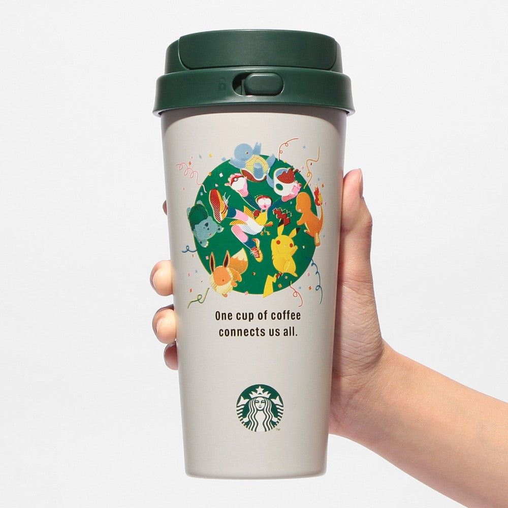 PSL Starbucks Japan Pokémon + Starbucks Stainless Steel To-Go Bottle Coffee Connection 473ml