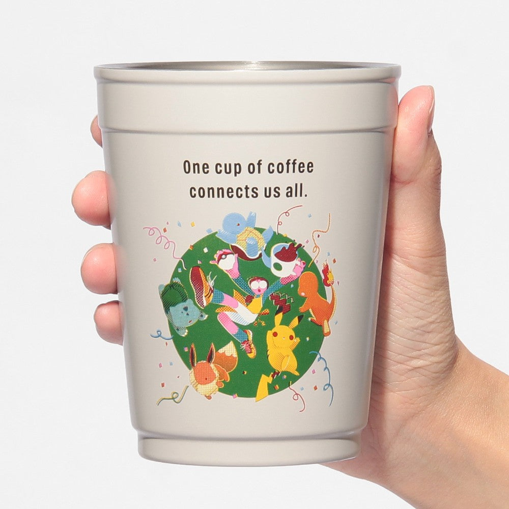 PSL Starbucks Japan Pokémon + STARBUCKS 2WAY SS Cup/Holder Coffee Connection 355ml