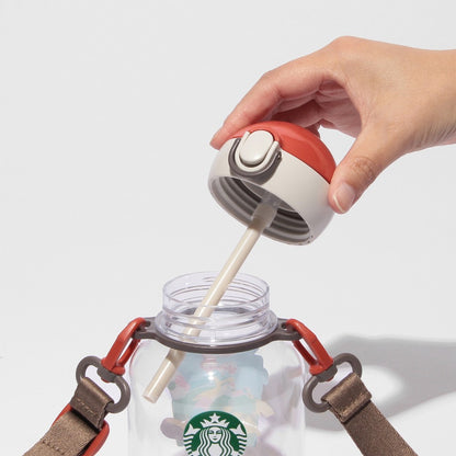 PSL Starbucks Japan Pokémon + STARBUCKS Straw Tumbler with Strap: Coffee Adventure (458ml)