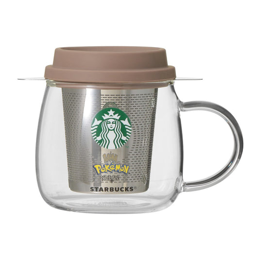 PSL Starbucks Japan Pokémon + STARBUCKS SS Heat-Resistant Glass Mug with Strainer Coffee Adventure (296ml)