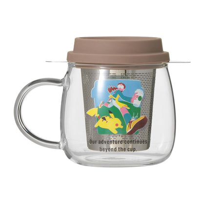 PSL Starbucks Japan Pokémon + STARBUCKS SS Heat-Resistant Glass Mug with Strainer Coffee Adventure (296ml)