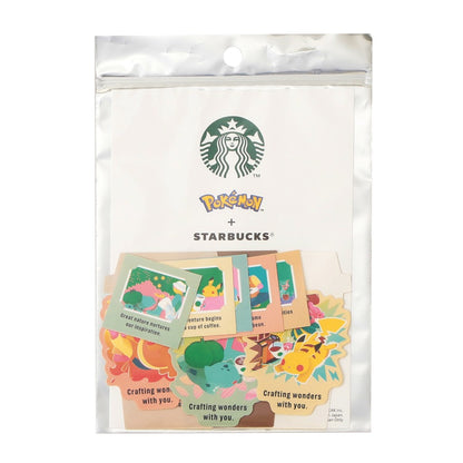 PSL Starbucks Japan Pokémon + STARBUCKS Art Sticker Set