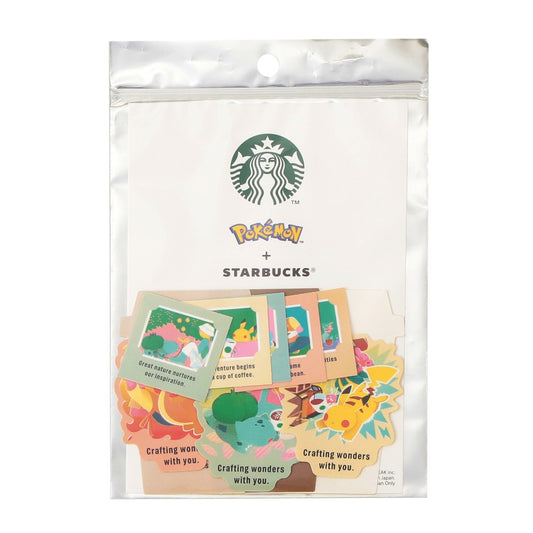 PSL Starbucks Japan Pokémon + STARBUCKS Art Sticker Set