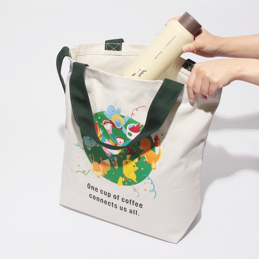 PSL Starbucks Japan Pokémon + STARBUCKS Tote Bag Coffee Connection