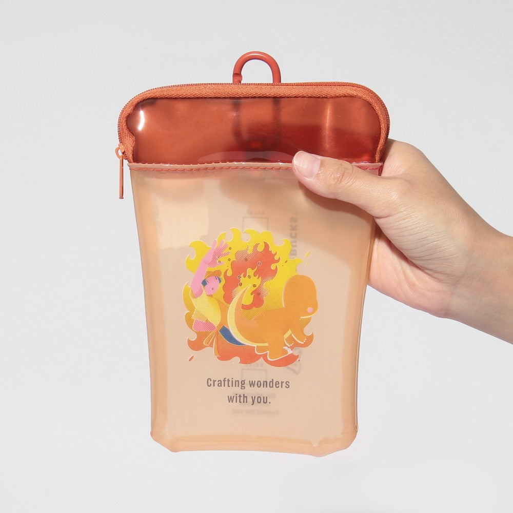 PSL Starbucks Japan Pokémon + STARBUCKS Cup-Shaped PVC Pouch: Charmander