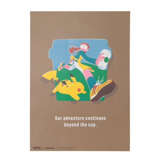 PSL Starbucks Japan Pokémon + STARBUCKS Art Poster: Coffee Adventure