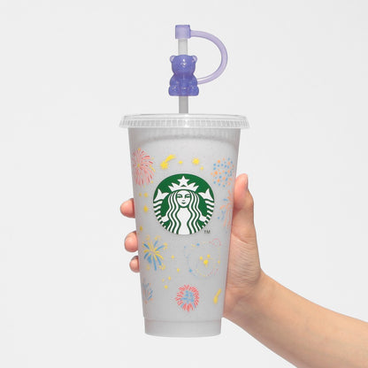 Starbucks JAPAN Summer 2026 Color Changing Reusable Cup Firework + Hole Cap Bearista