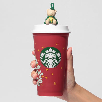 Starbucks Japan Holiday 2026 Reusable Cup 473ml + Hole Cap Bearista