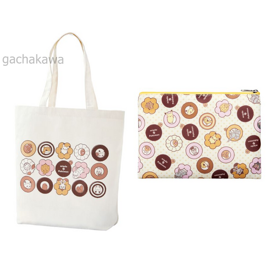 Pokemon Lucky Bag 2025 Mister Donut 2 Piece Set Bag Pouch Limited Edition PRE