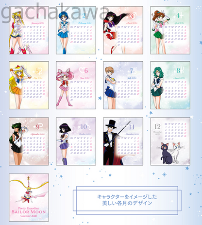 PSL Sailor Moon Acrylic Stand Desk Monthly Calendar 2025 Dairy Japan