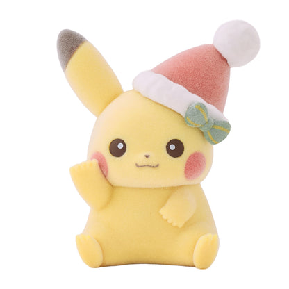 Pokemon Center 2026 Christmas Holiday Pikachu Flocked Doll Complete Set BOX JAPAN