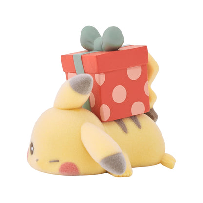 Pokemon Center 2026 Christmas Holiday Pikachu Flocked Doll Complete Set BOX JAPAN