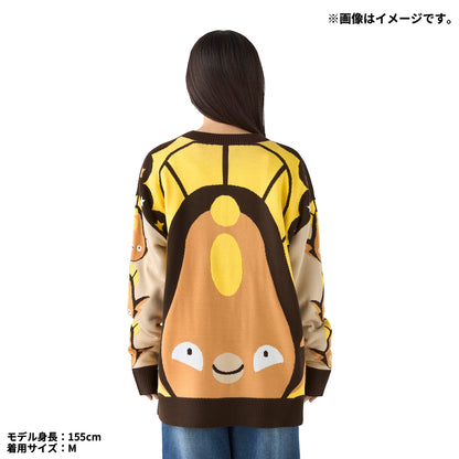 Pokemon Center Stunfisk Christmas Knit Cardigan Sweater M size 2026 Japan