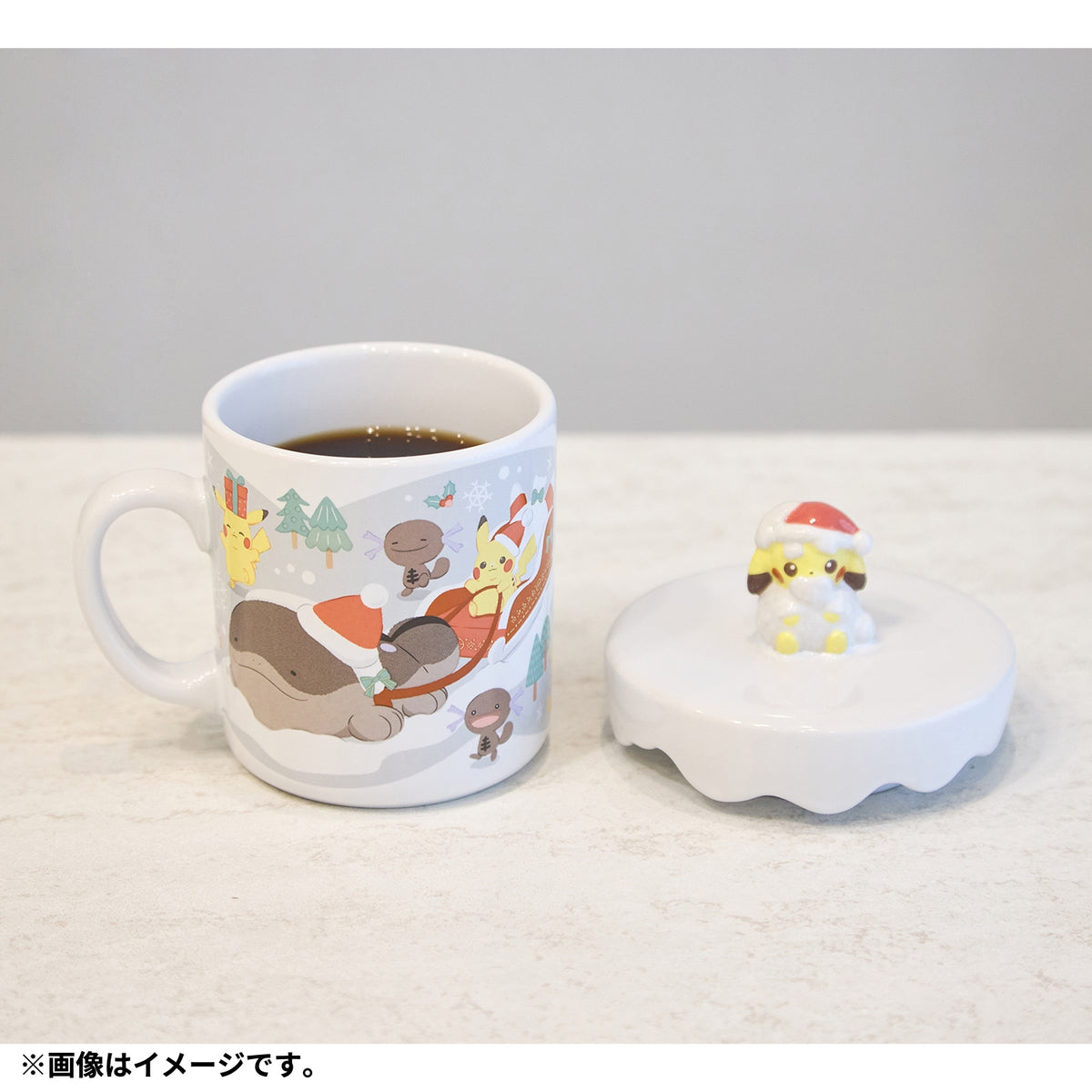 Pokemon Center 2026 Christmas Holiday Mug With A Lid JAPAN