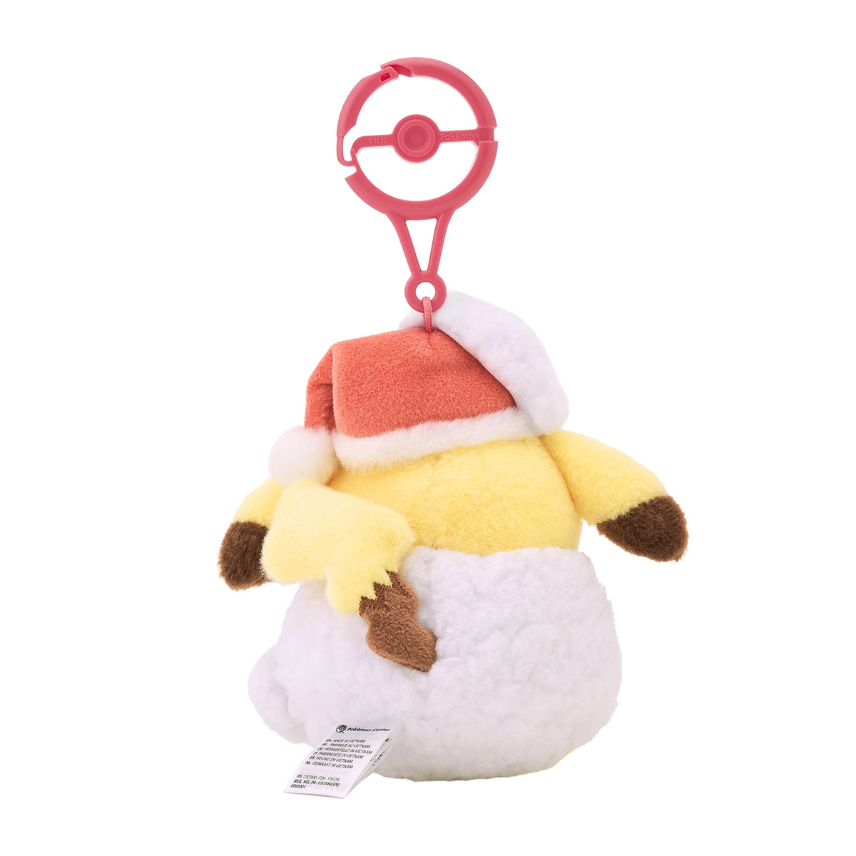 Pokemon Center 2026 Christmas Snow Covered Pikachu Plush Keychain Japan